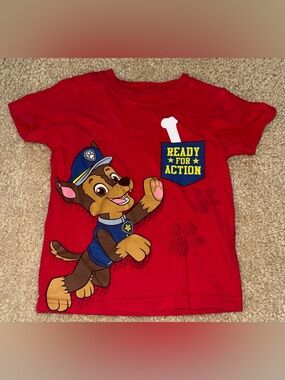 Paw Patrol Chase Red 'Ready for Action' Tee